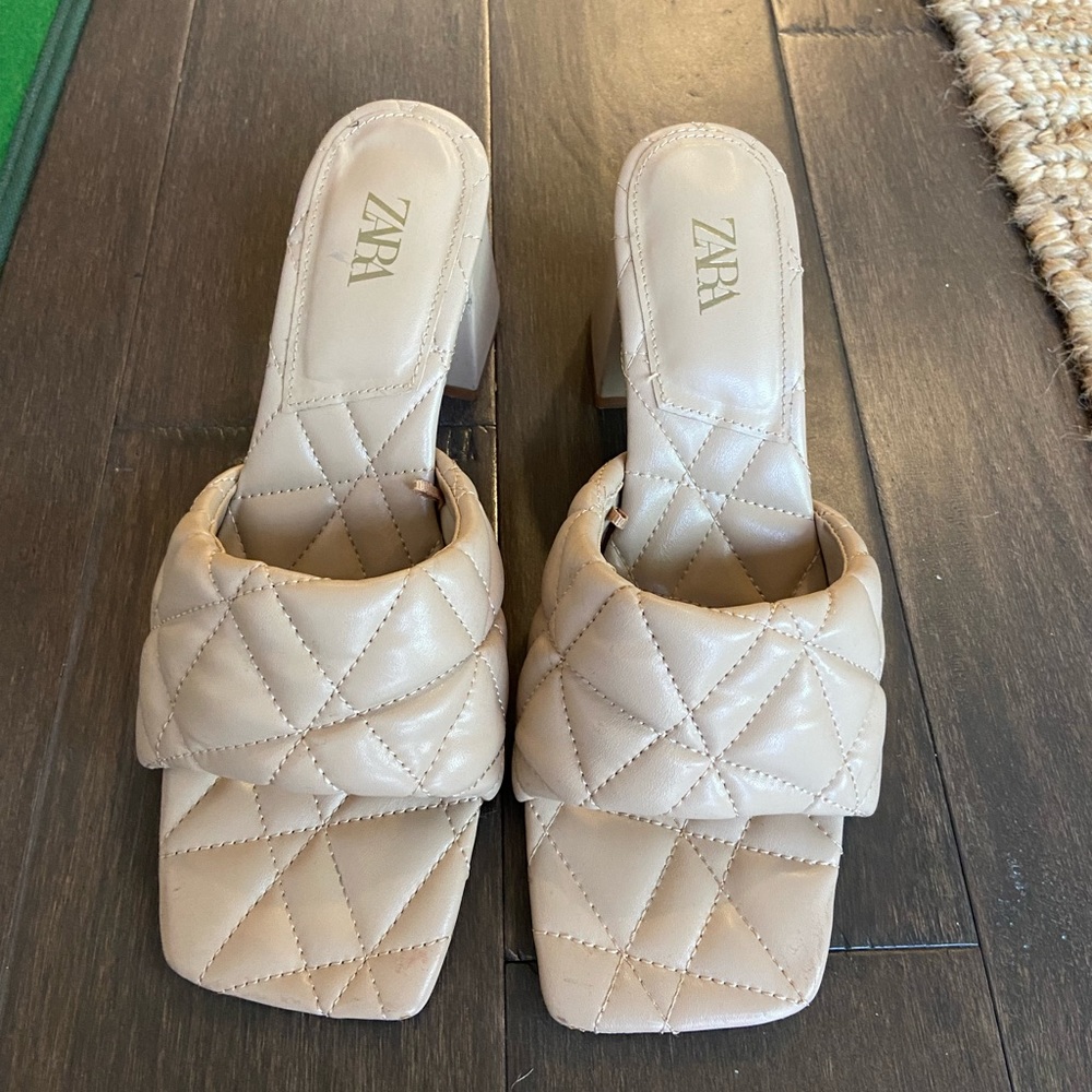 Tan Zara heels
